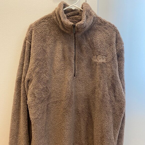 UGG Women's Fleece Mock Neck Pullover Sweatshirt Size Large - Picture 1 of 2